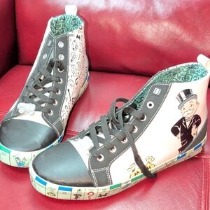 Monopoly Themed High-Top Sneakers Men's 11.5